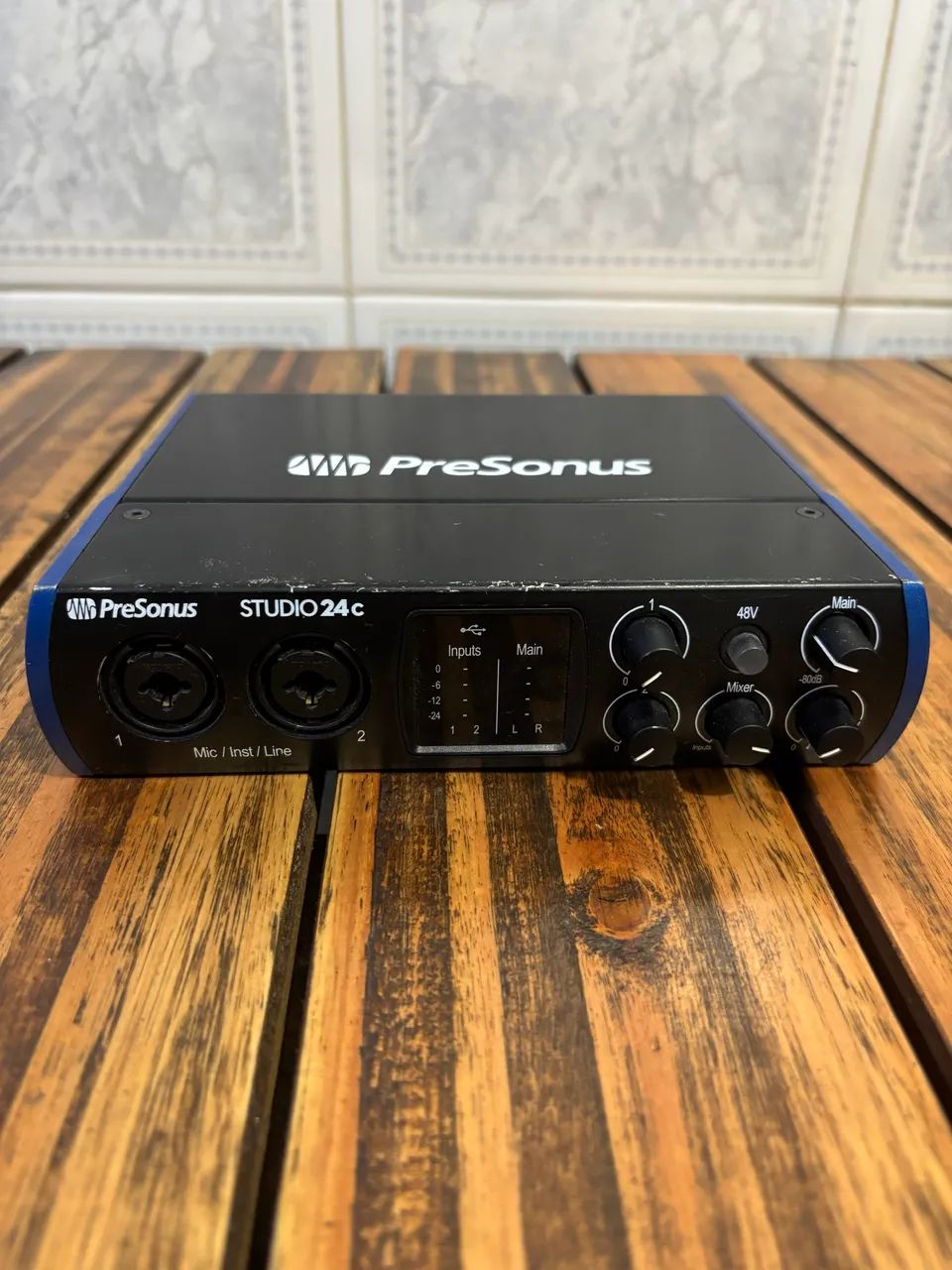 Interface de Áudio PreSonus Studio 24c, funcionando perfeitamente. - Foto 4