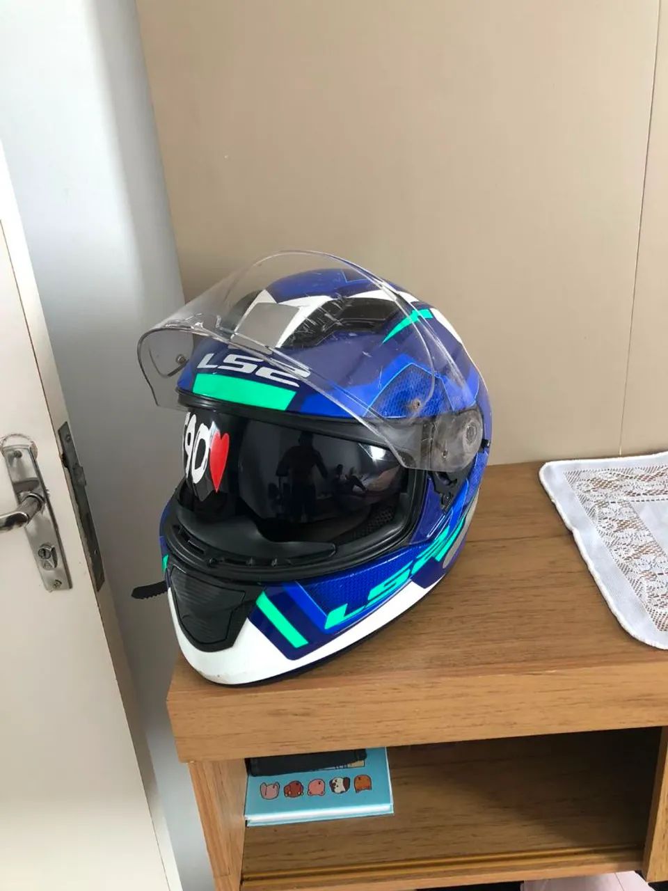Vendo capacete LS2 com óculos - Foto 3