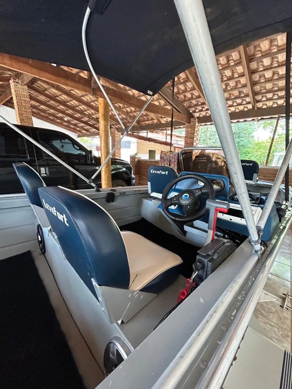 Lancha levfort apolus 600 (270 horas de uso) motor 60hp - Foto 8