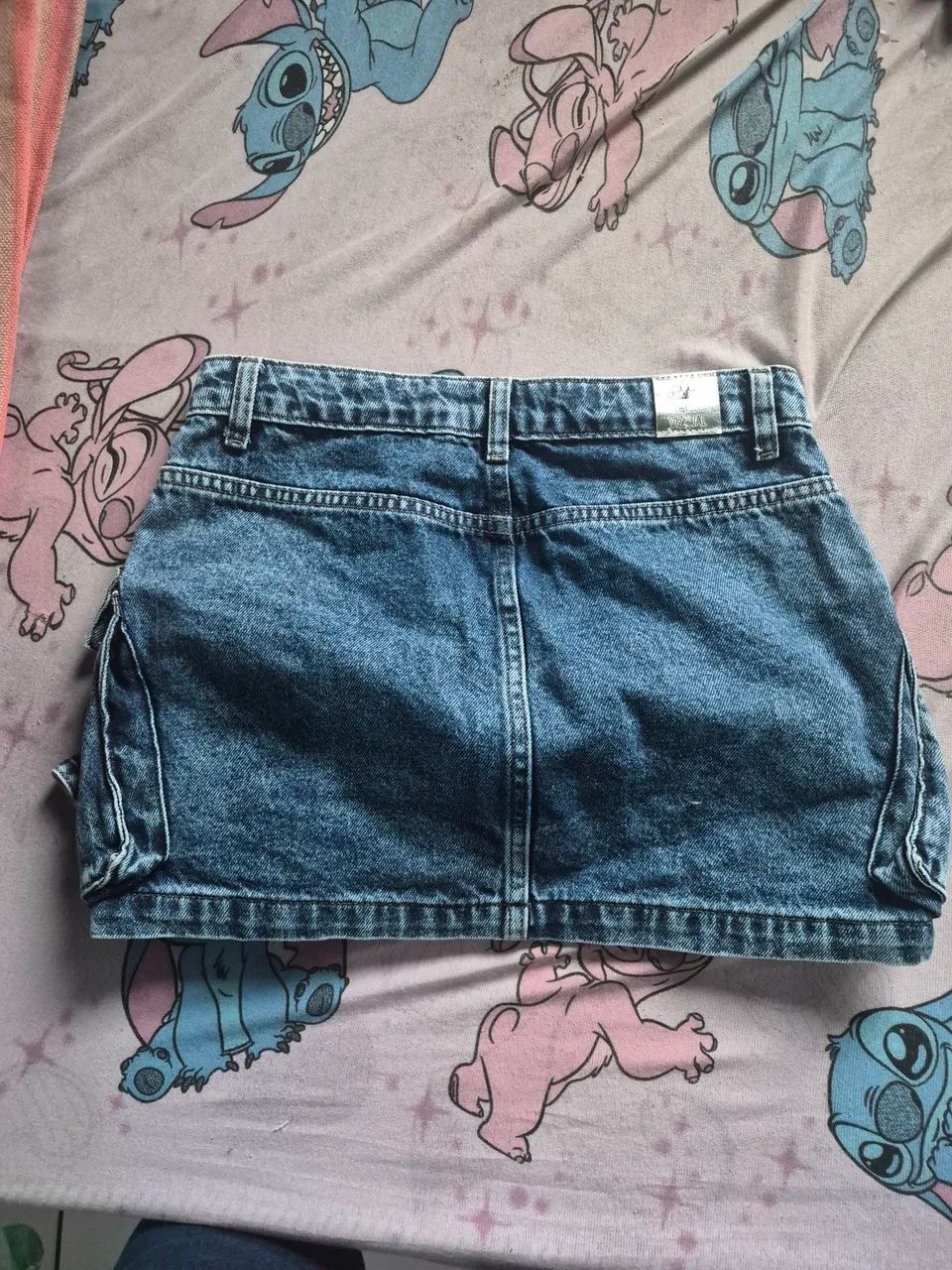 Saia jeans cargo - Foto 2