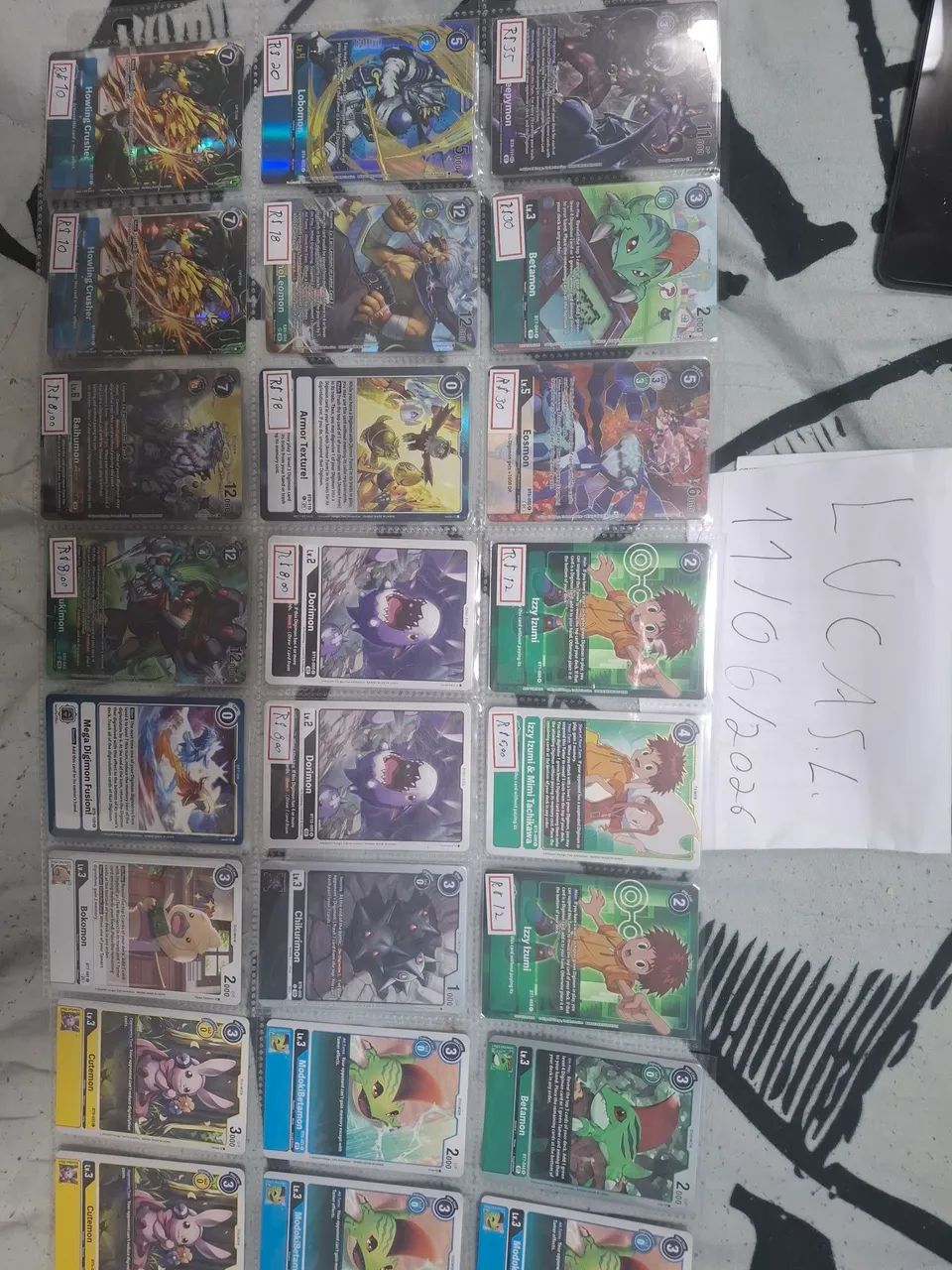 Lote Cartas Digimon  - Foto 2