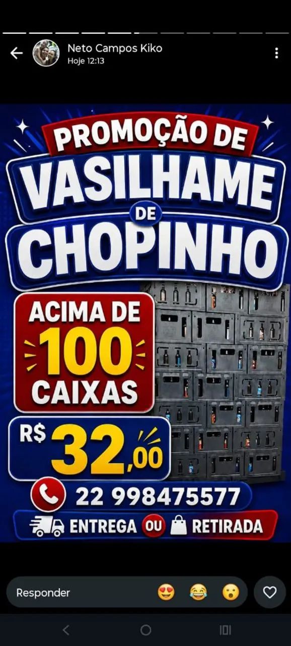 Caixa de choppinho