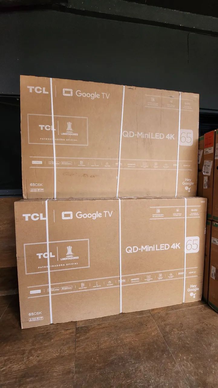 TCL MINI LED 65 C6K DE 144HZ NOVA LACRADA 