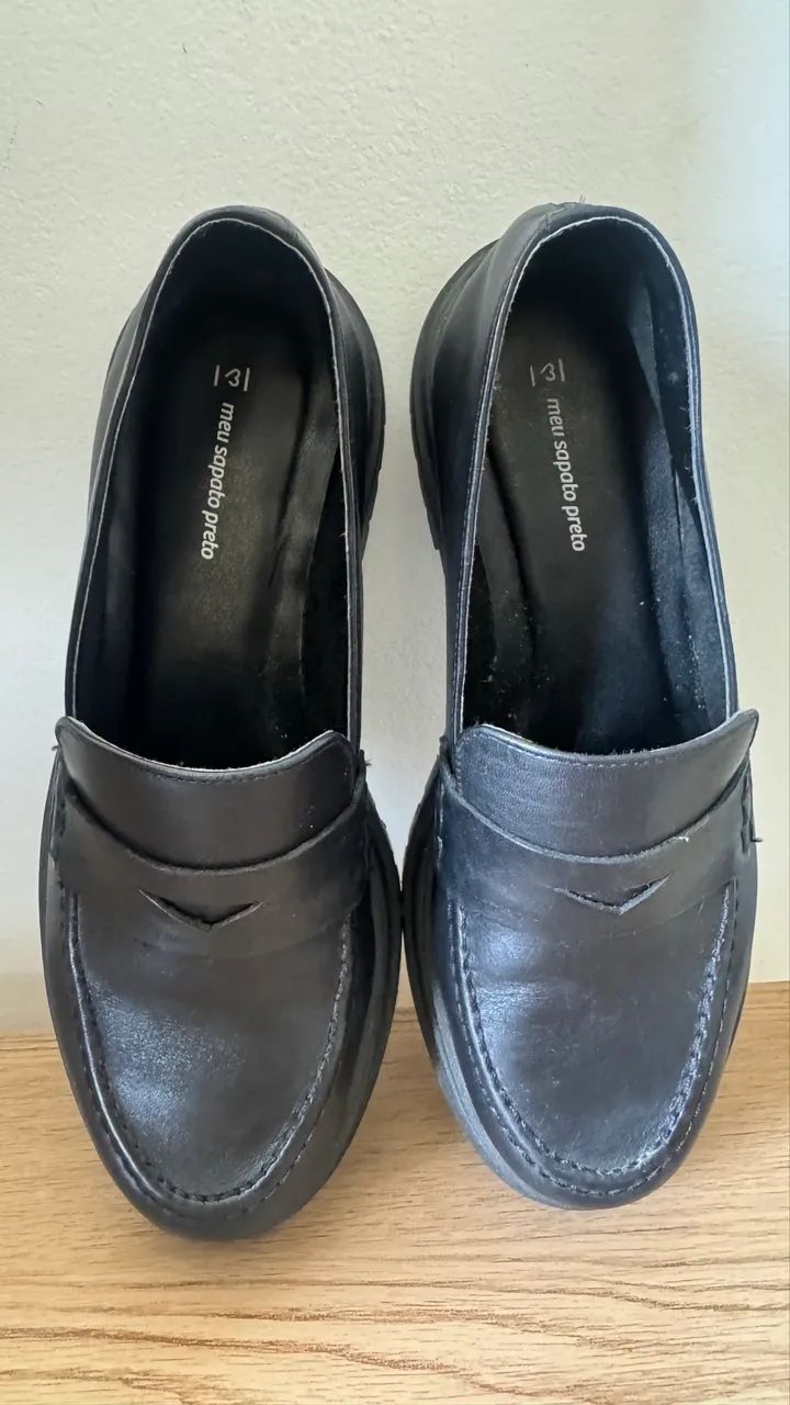 MOCASSIM COURO Nº 35 MARY BLACK  - Foto 4