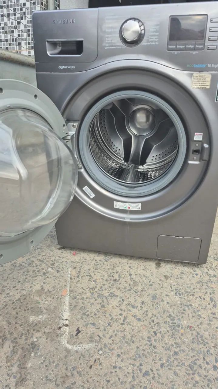 Vendo lava e seca inox Samsung funcionando perfeitamente!! - Foto 2