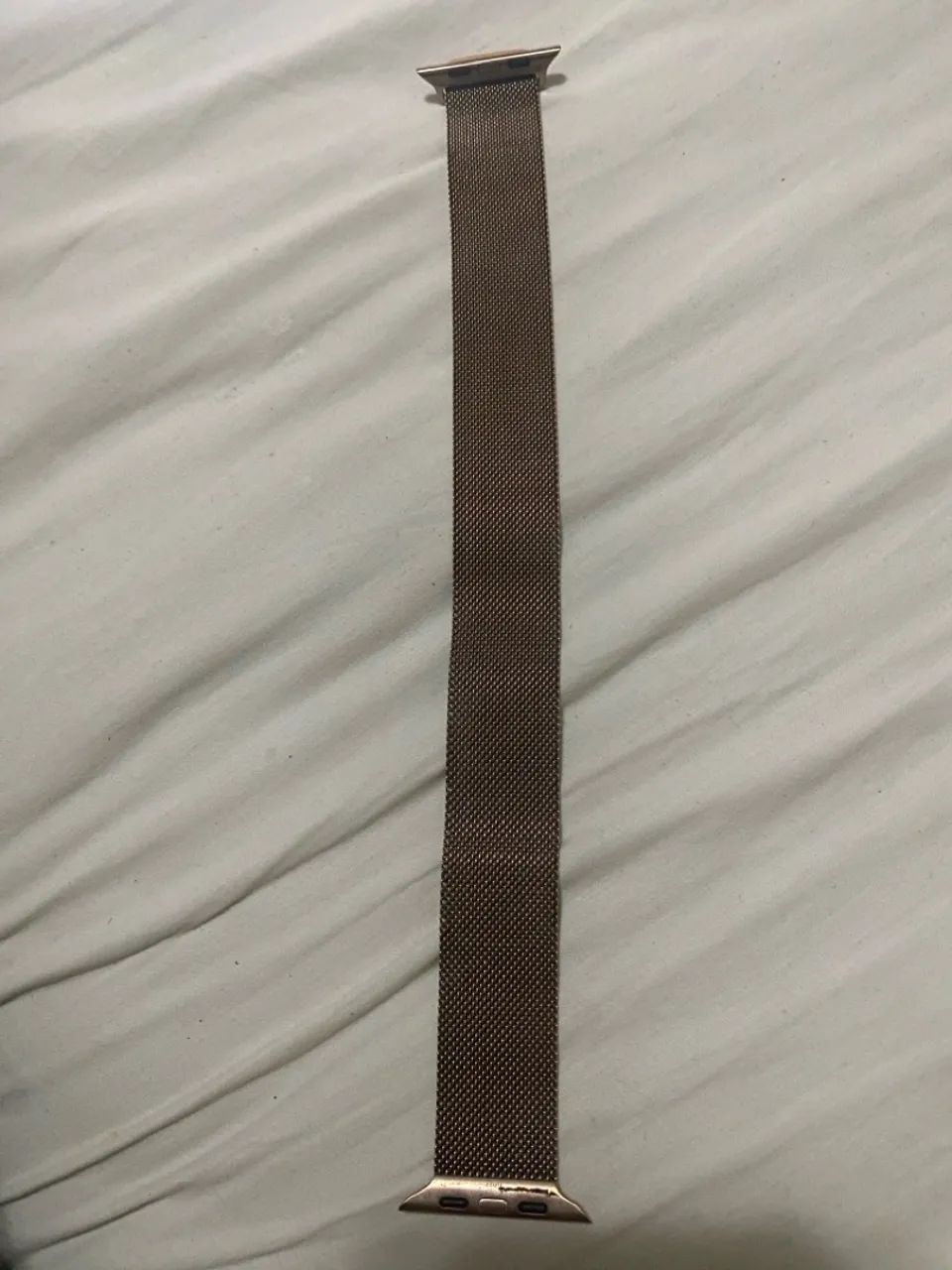 Pulseira Aço Milanesa Para Apple Watch rose 42 original  - Foto 4