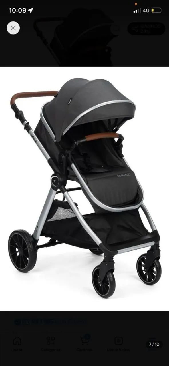 Carrinho de Bebê Romaniato Premium - Ótimo Estado