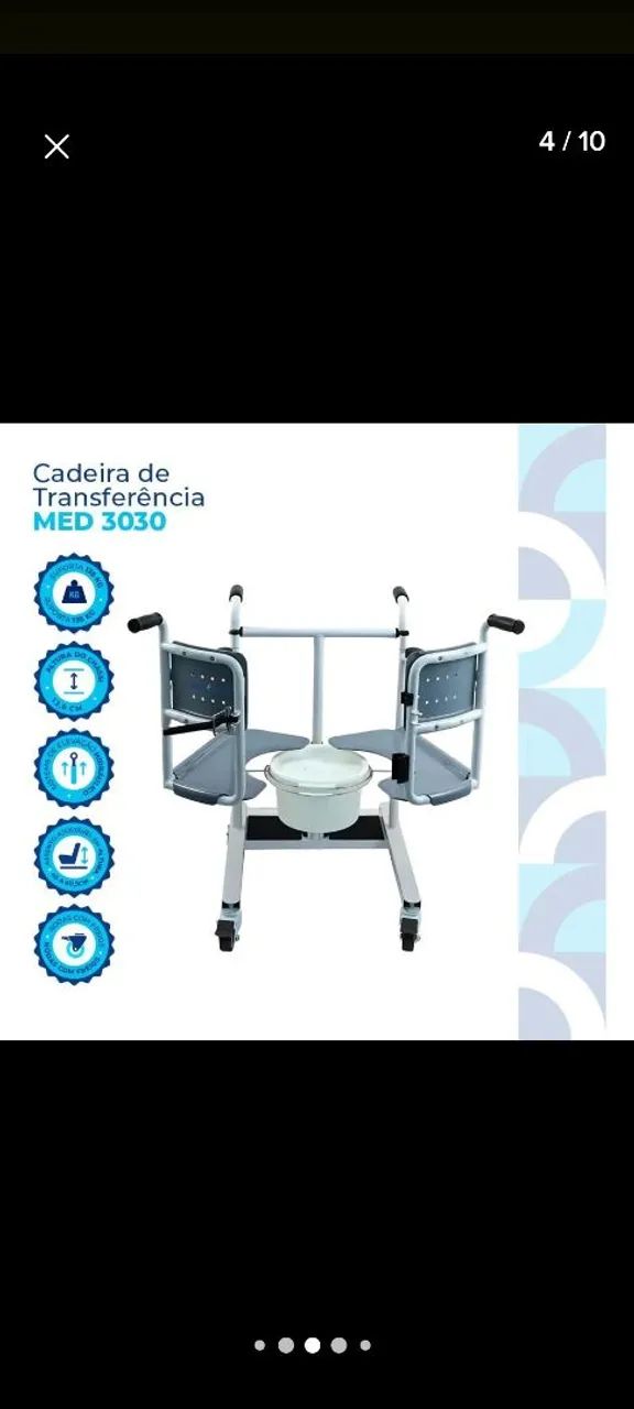 Cadeira de rodas e transferência  - Foto 5
