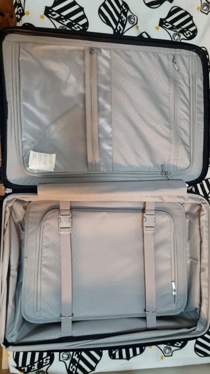 Mala Samsonite Outline Pro Azul Marinho - Com Porta Notebook (Impecável) - Foto 5