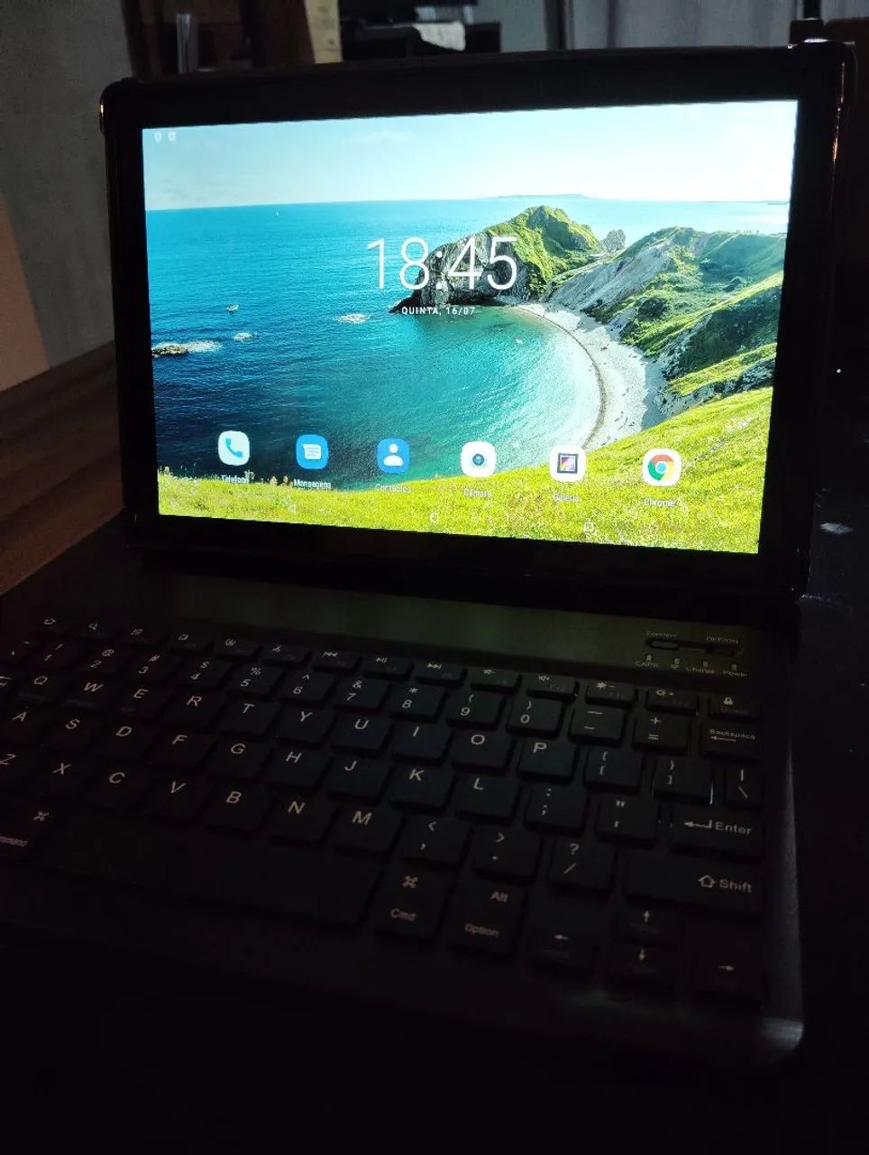 Tablet 10 polegadas 256GB Android + teclado bluetooth  - Foto 4
