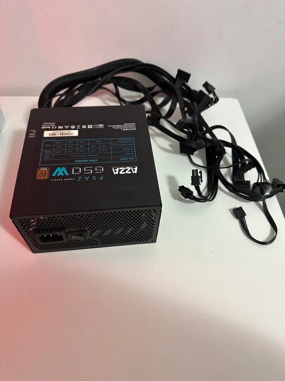 Fonte azza 650w - mal contato no cabo 24pin - Peças de Hardware