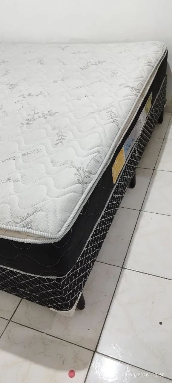 CAMA BOX 158x198x025 CM, EM ÓTIMO ESTADO - Foto 2