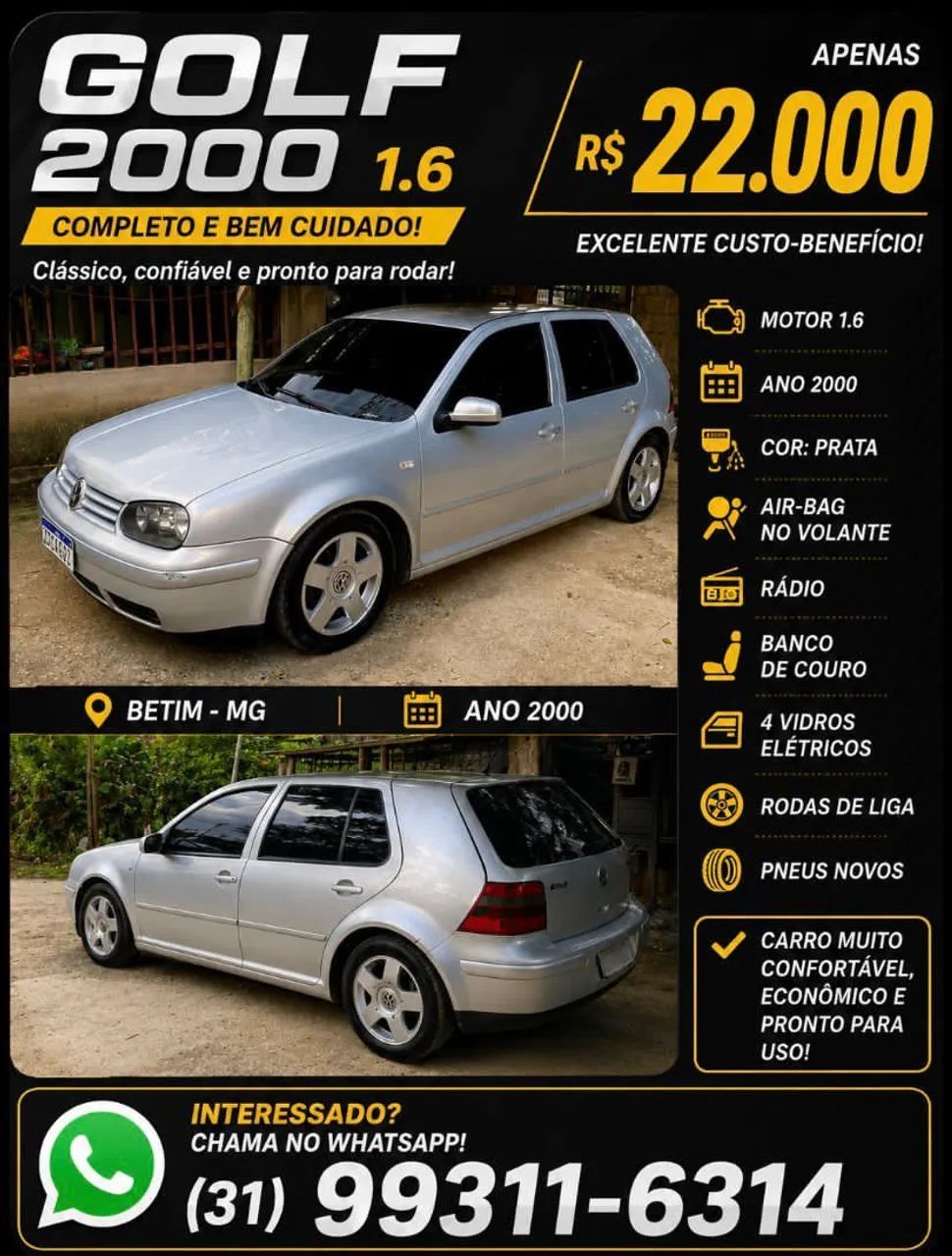 Volkswagen Golf 1.6 MI/ 1.6 MI Gener./black & Silver 2000