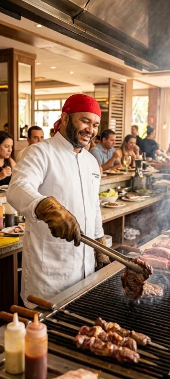 Churrasqueiro Profissional para Eventos e Confraternizações - Foto 3