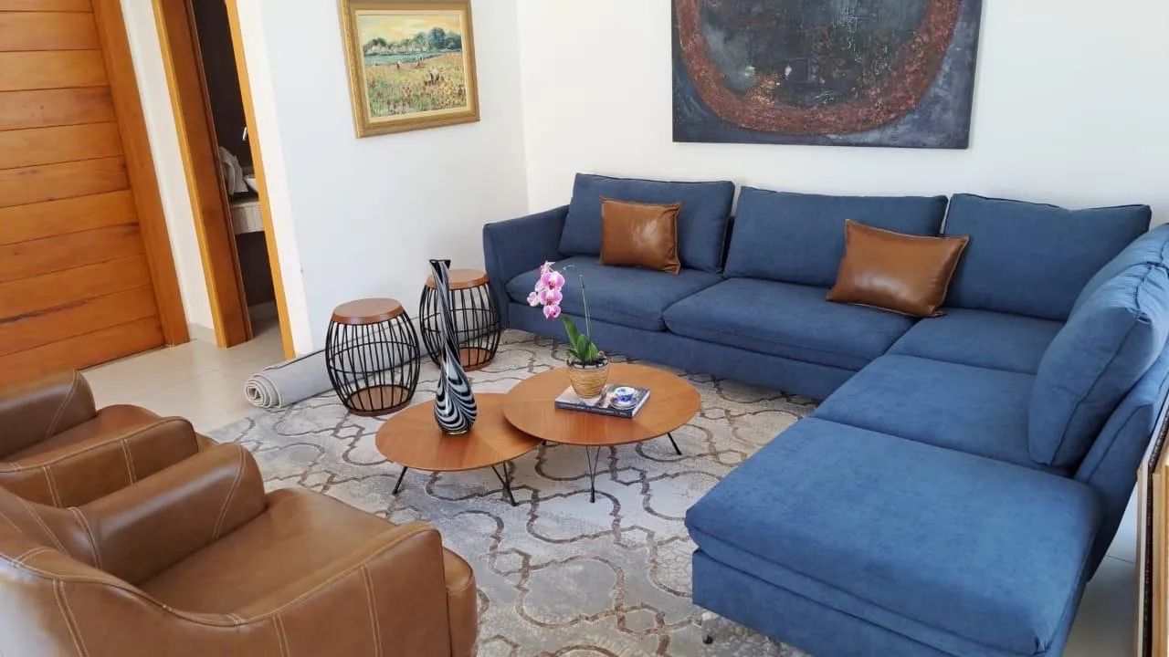 Sofá Azul em L - Foto 4