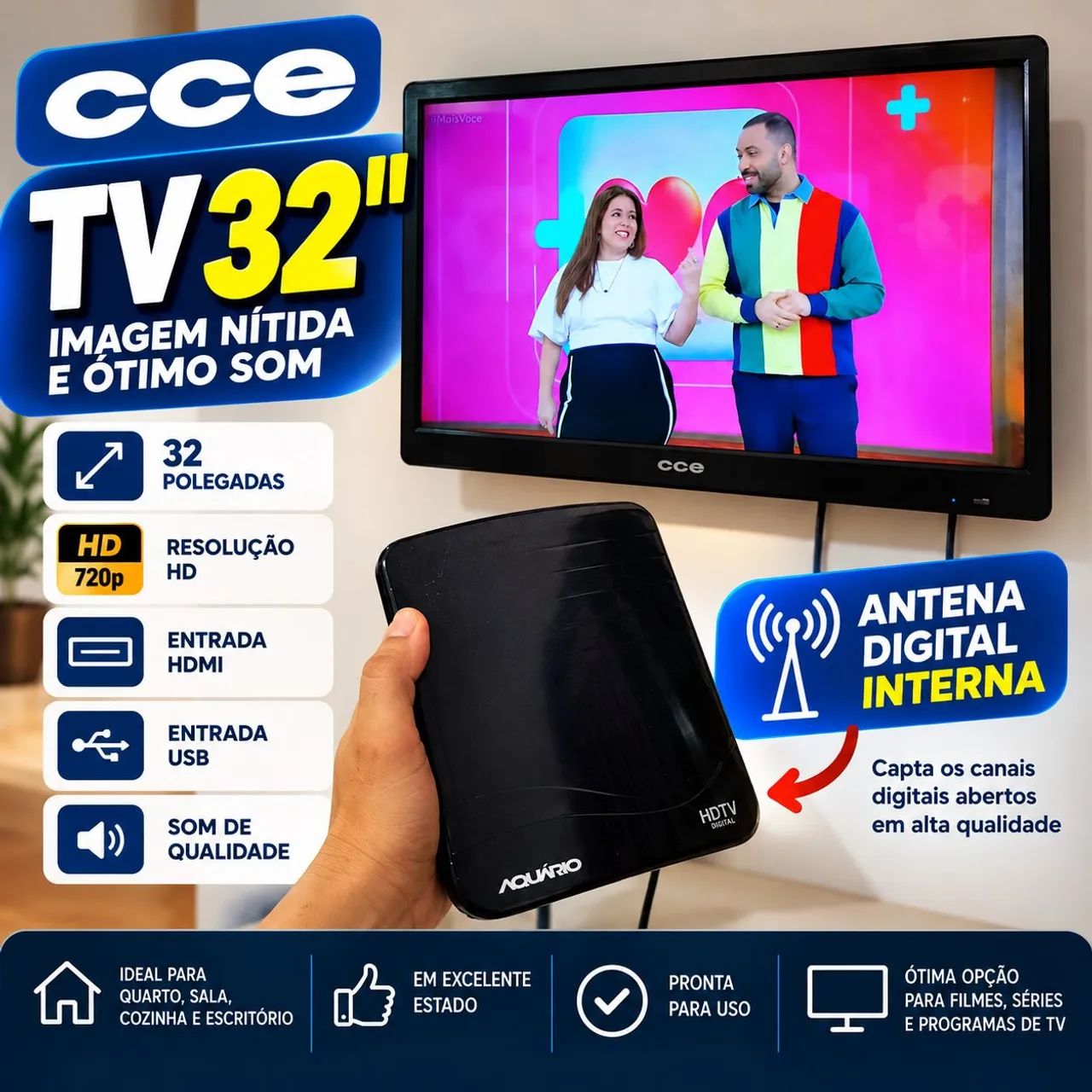 TV CCE + Antena digital 