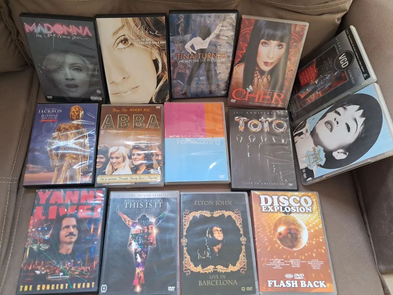 Lote DVD Música Michael Jackson, Madonna e Outros 