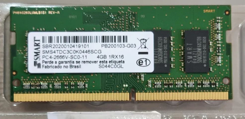Kit Memória RAM Notebook SMART DDR4 8GB (2x4GB) 2666MHz SO-DIM - Foto 4