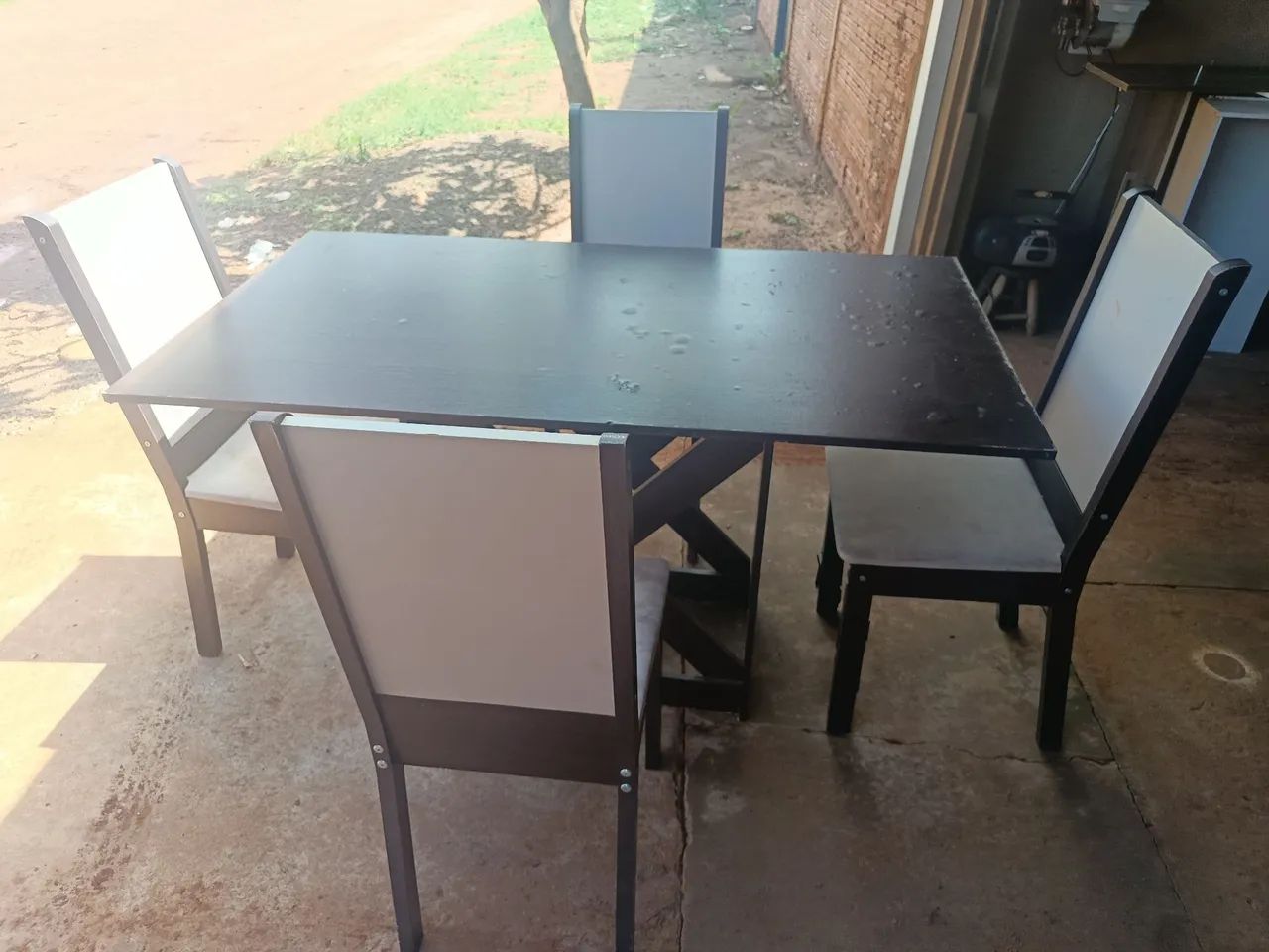 Mesa com 4 cadeiras, usadas  - Foto 5