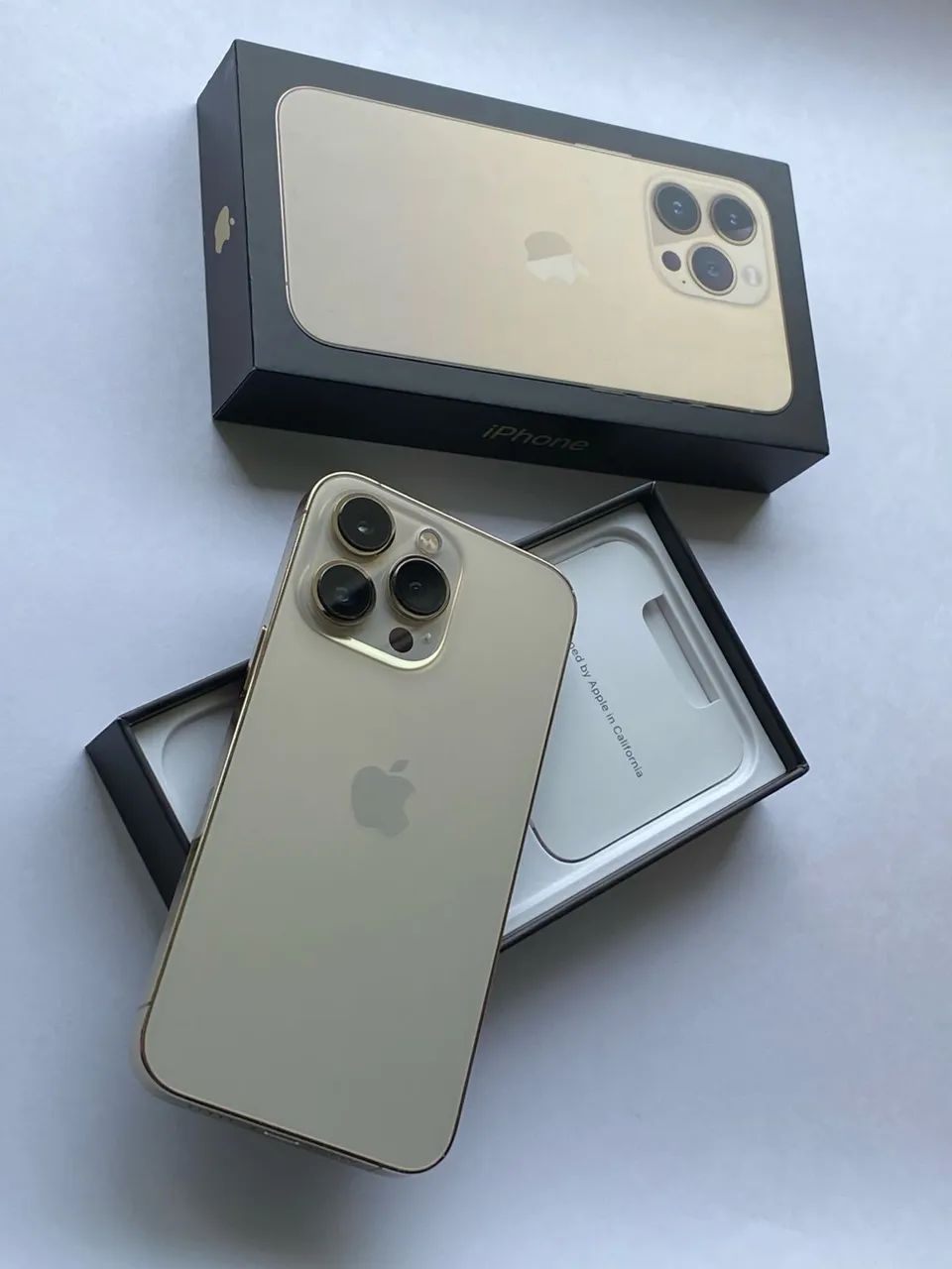 iPhone 13 Pro Max, 256GB, Gold, Completo com caixa - Todo original