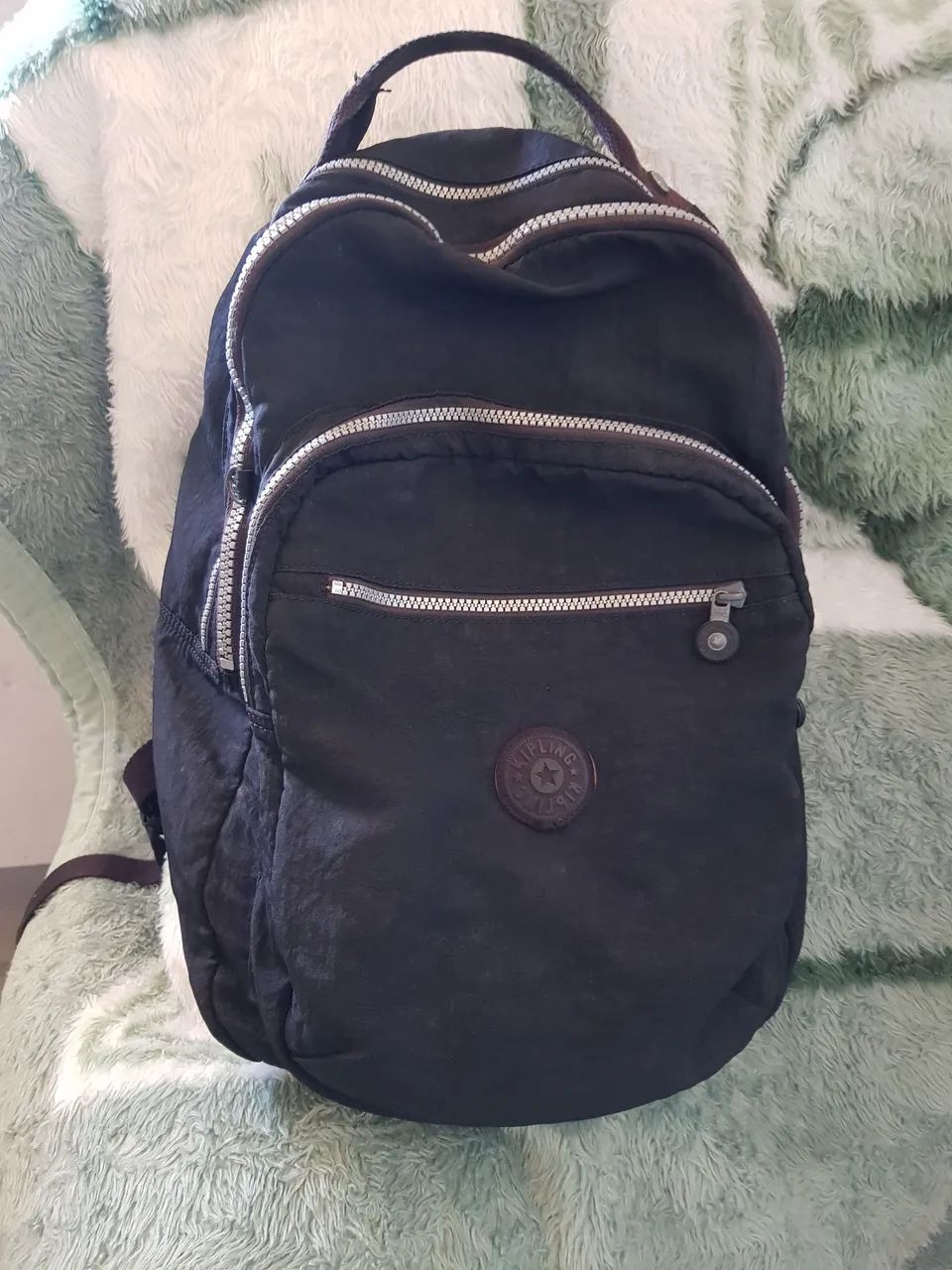 Mochila Kipling Preta, Clássica 