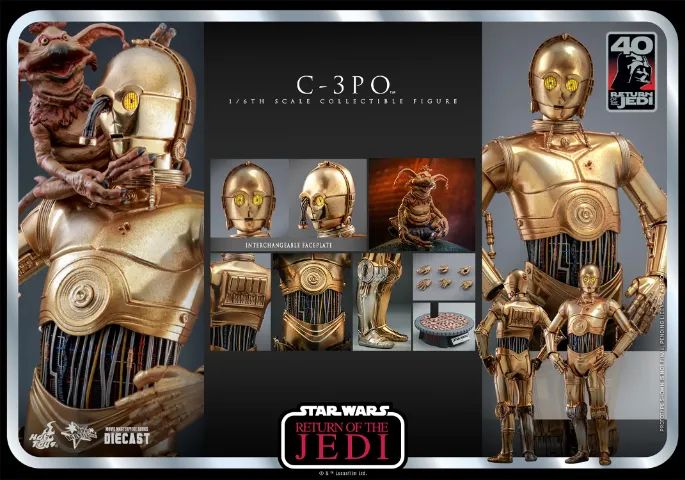 ホットトイズ　Star Wars C-3PO Diecast Figure Hot Toys - C-3PO Diecast - Return of the Jedi - Star Wars