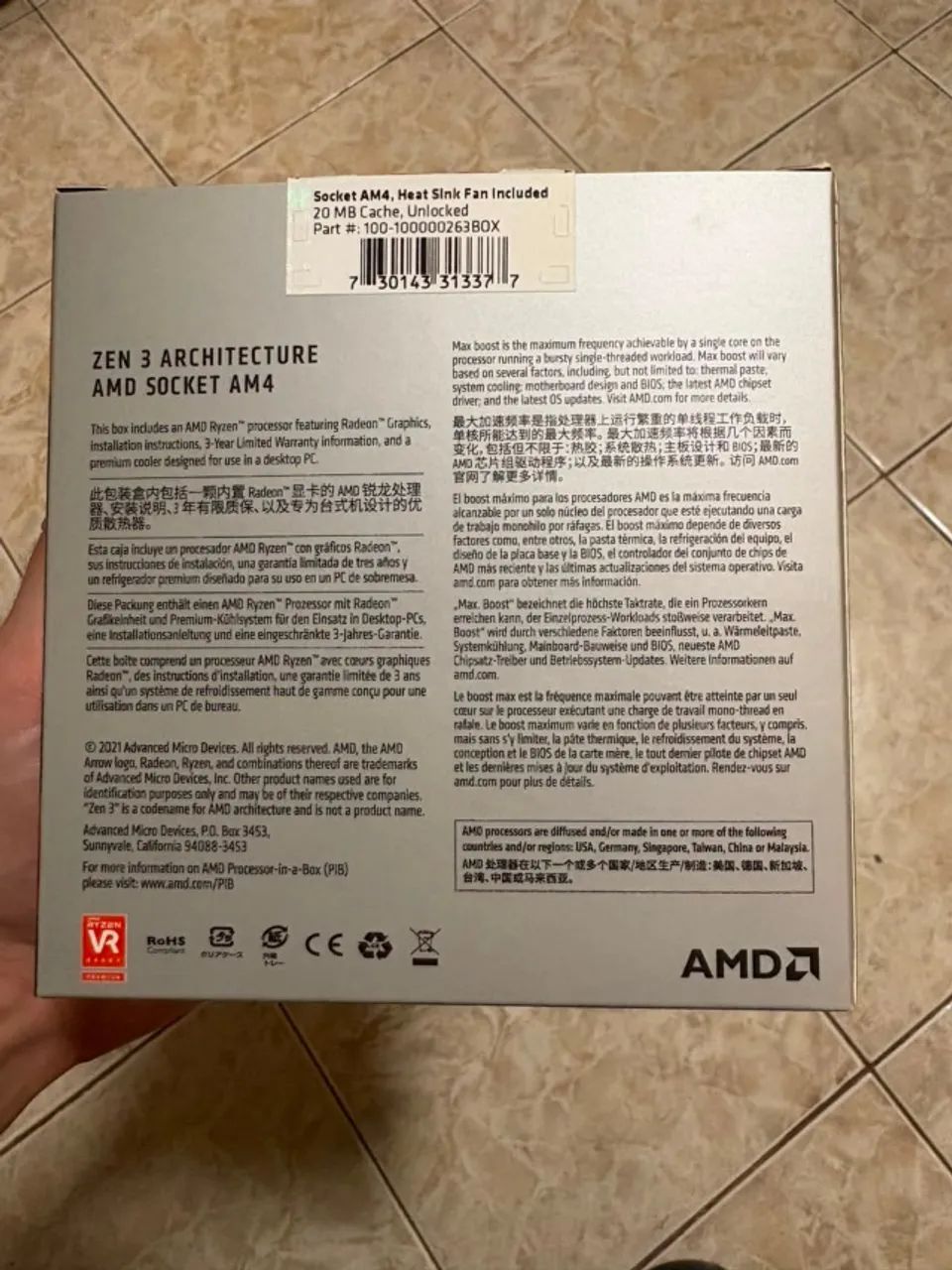 Processador AMD Ryzen 7 5700G - Foto 3