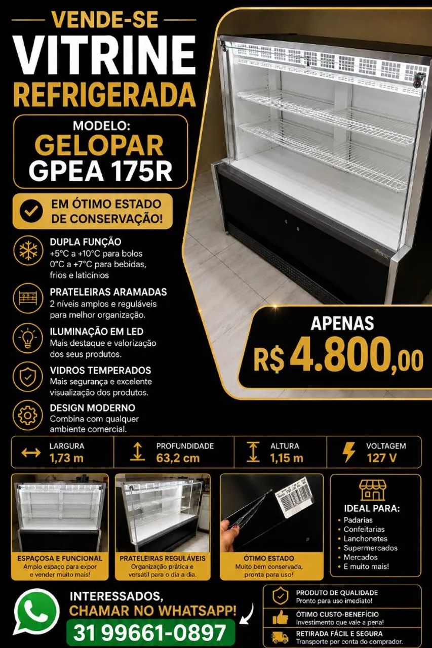 Vitrine Refrigerada