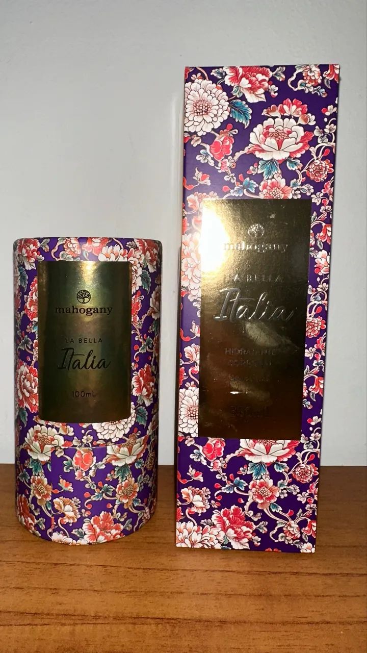 La Bella Italia Mahogany Kit Perfume e Creme Lacrados