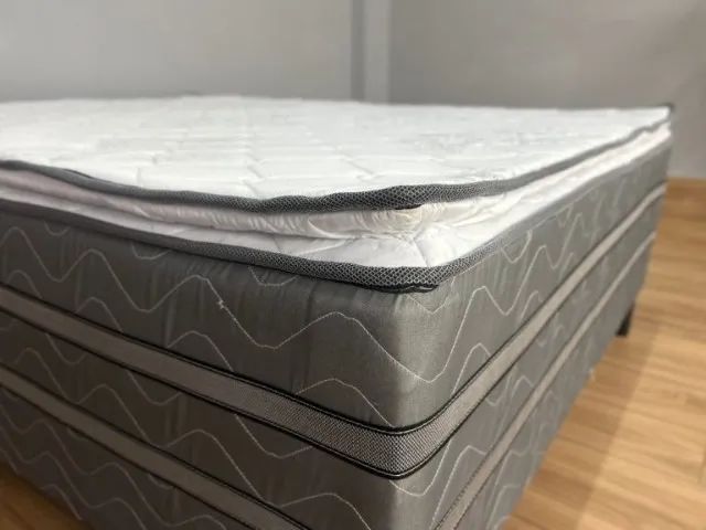 CAMA BOX CASAL D28 MOLAS ENSACADAS - Foto 3