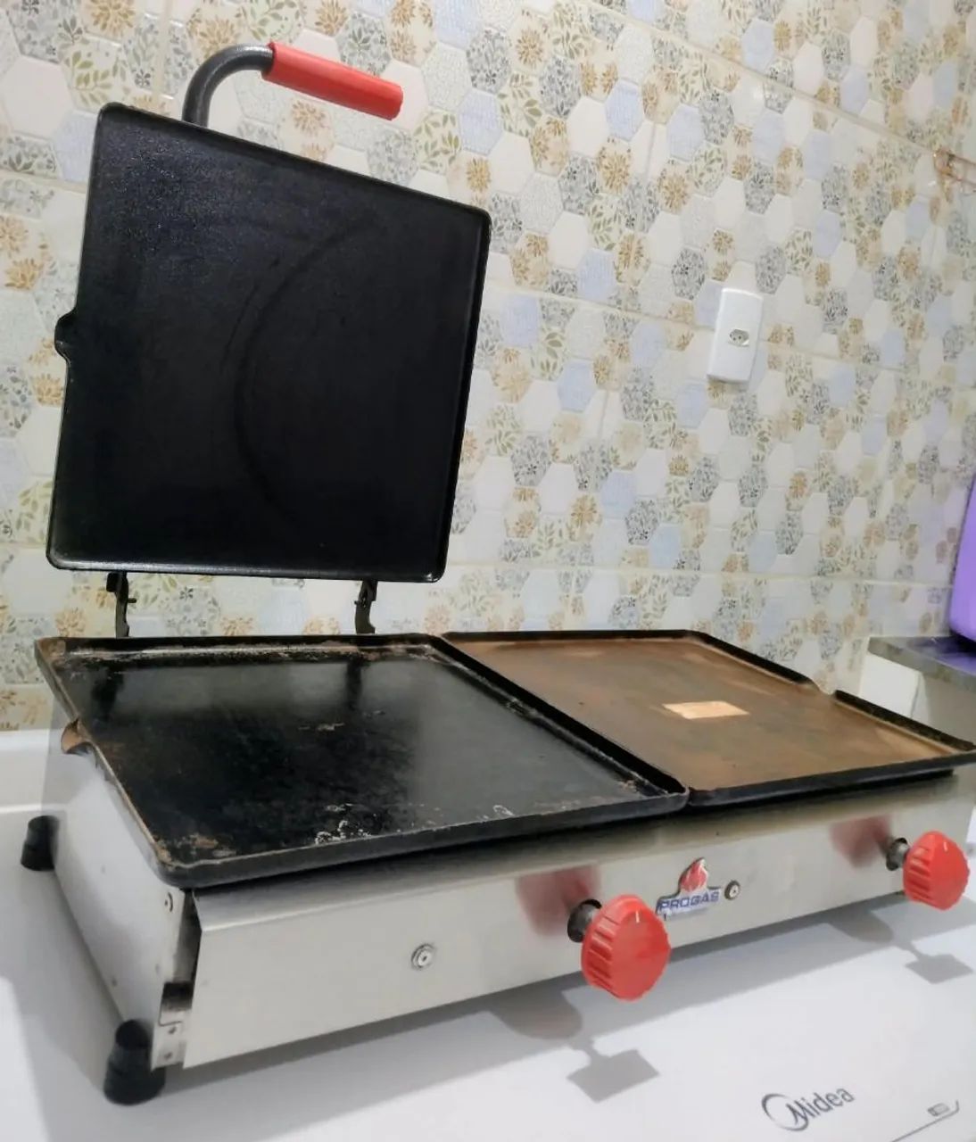 Chapa pra lanches nova movida a  gaz  - Foto 3
