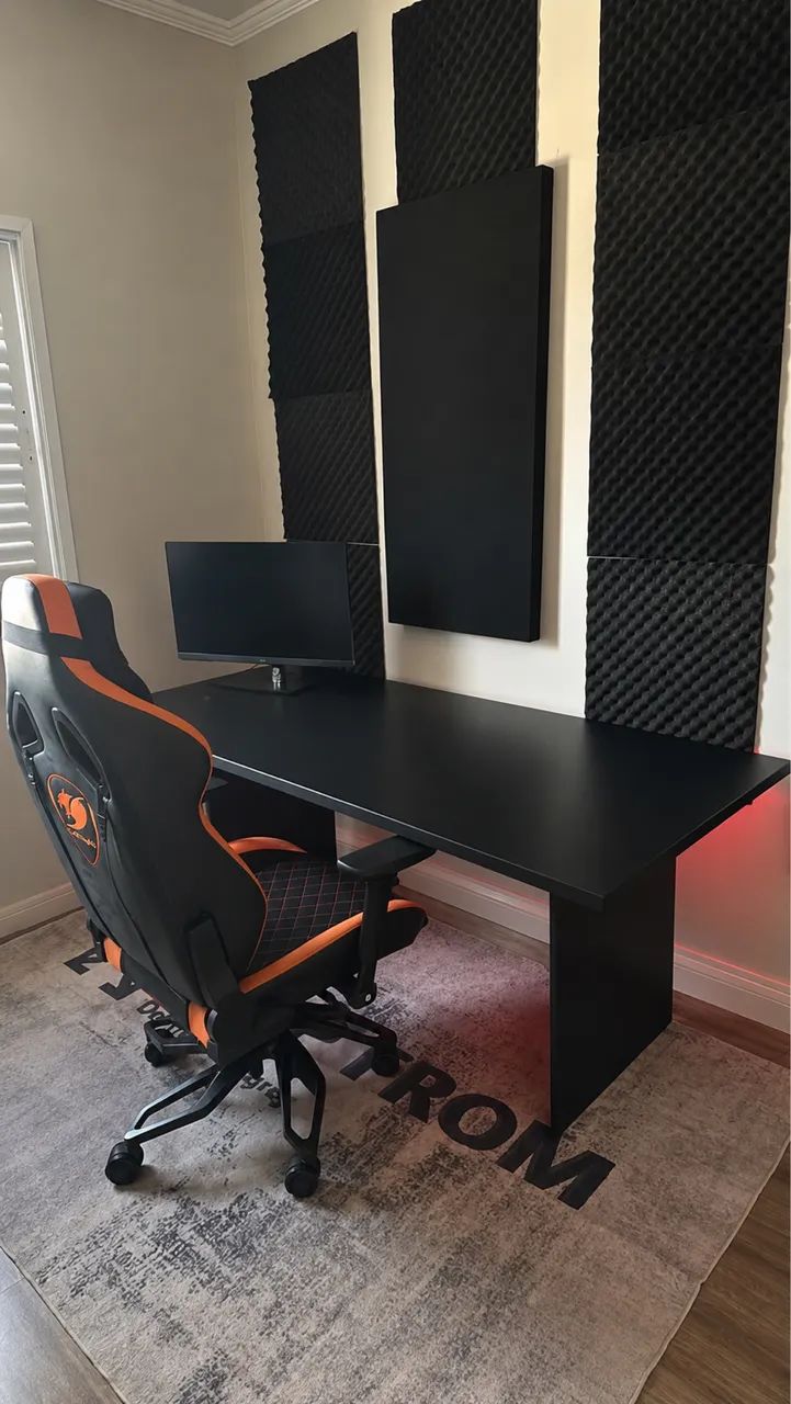 Mesa de Escritório Preta 