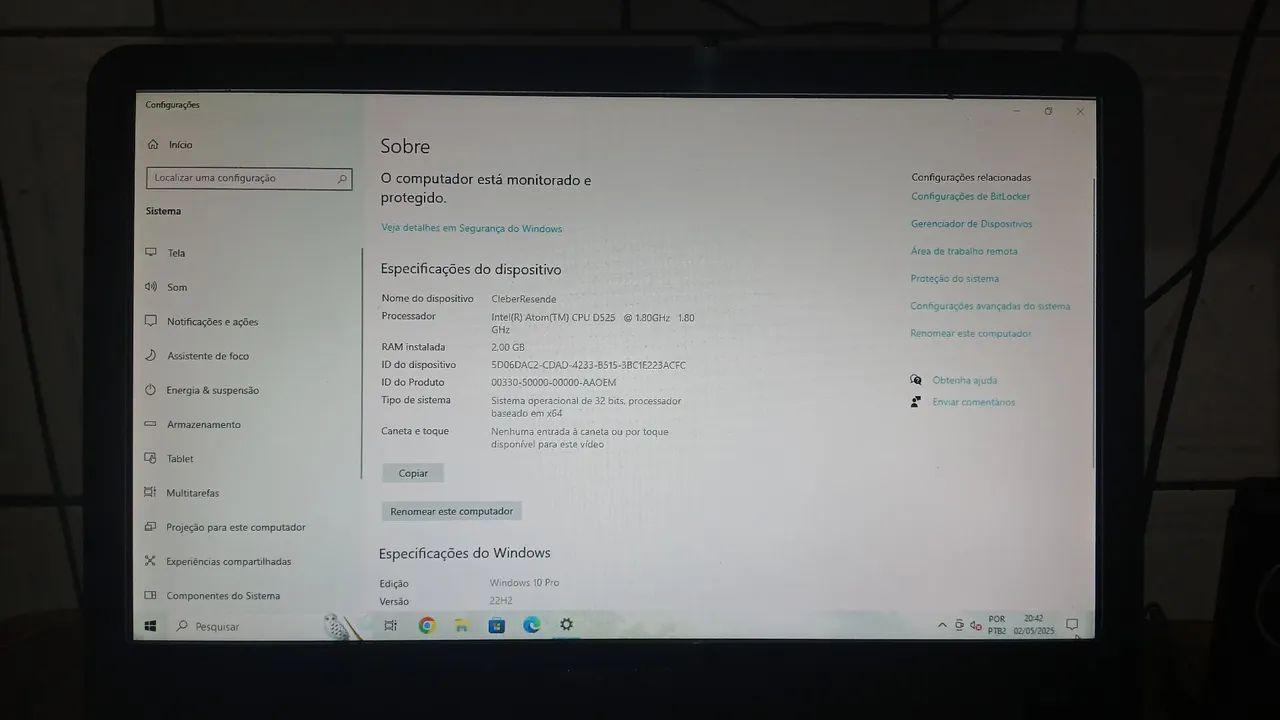 Computador de mesa positivo