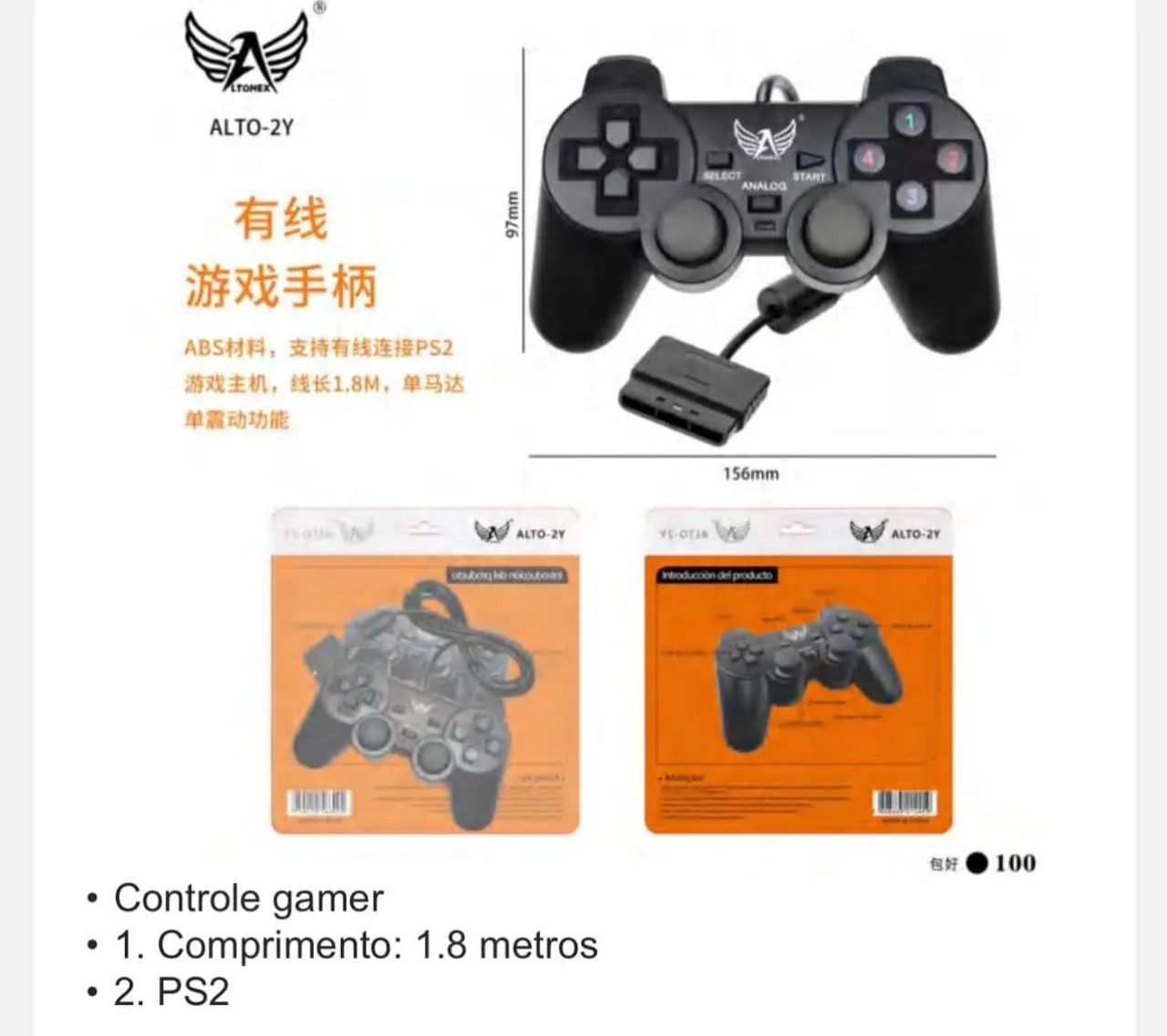 Controle do game ps2 - Foto 4