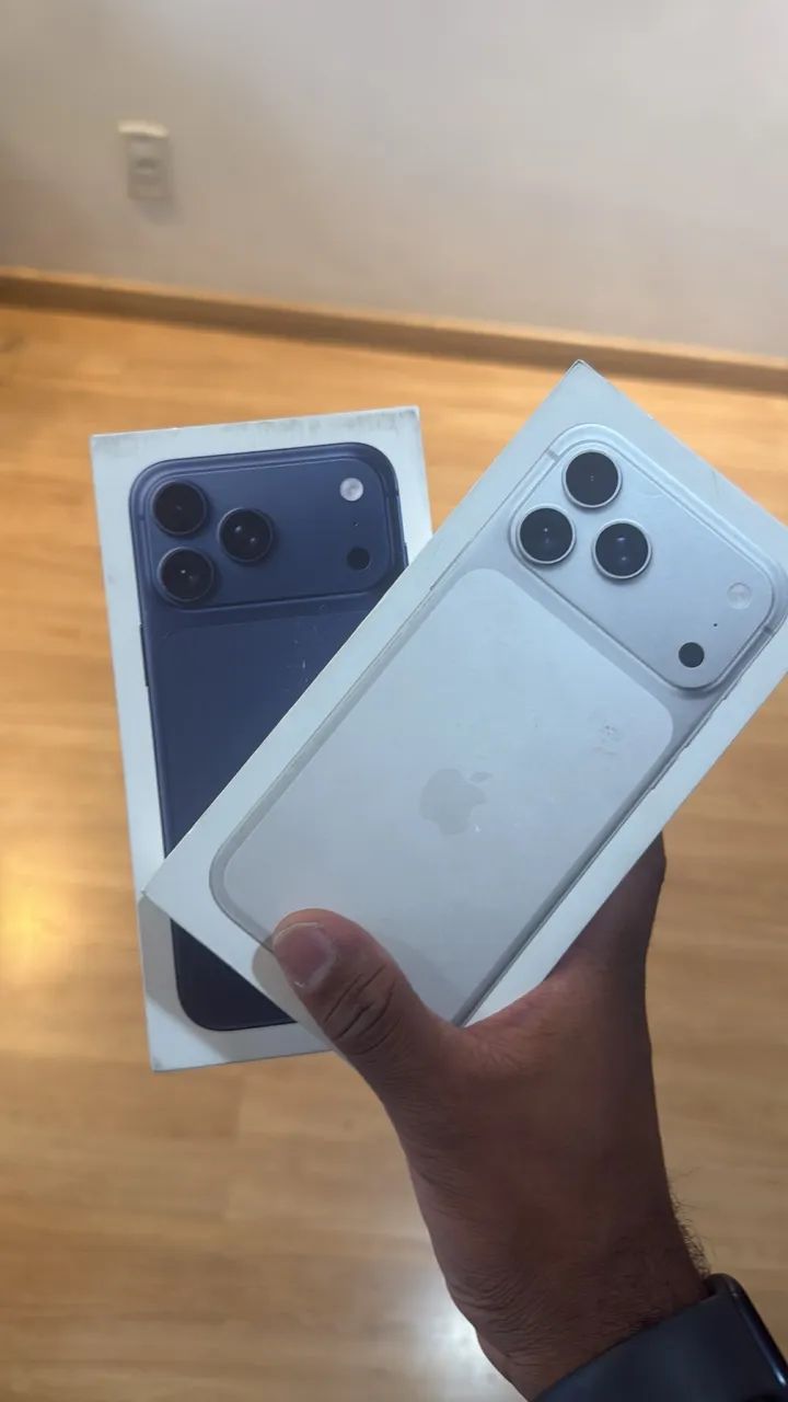 IPHONE 17 PRO MAX LACRADO/NOVO SILVER 256GB EM ATÉ 18X - Celulares