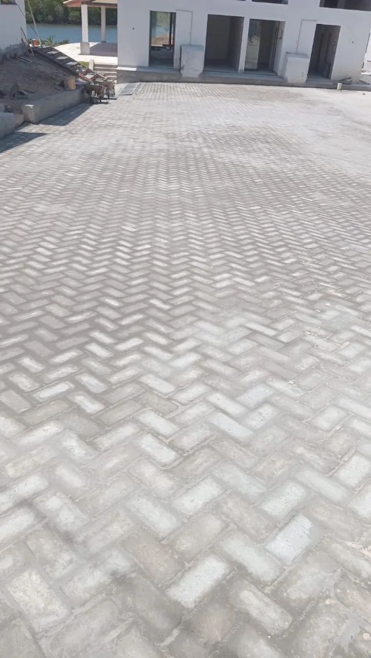 Colocação de bloquetes 