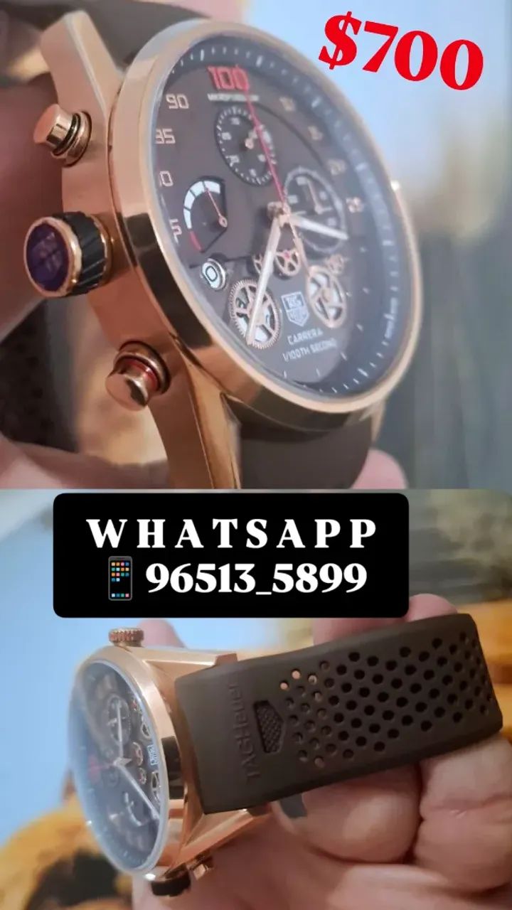 Relógio TAG HEUER MIKRO PENDULUM MULTIFUNCIONAL PULSEIRA MARROM
