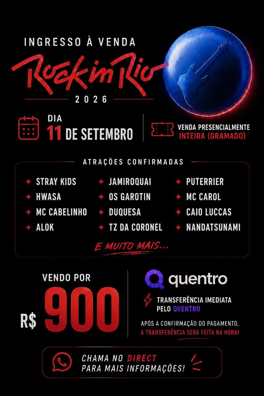 ingresso rock in rio 