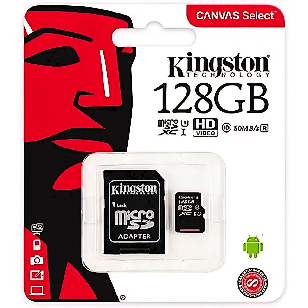 Cartão de memória micro SD Kingston  128gb