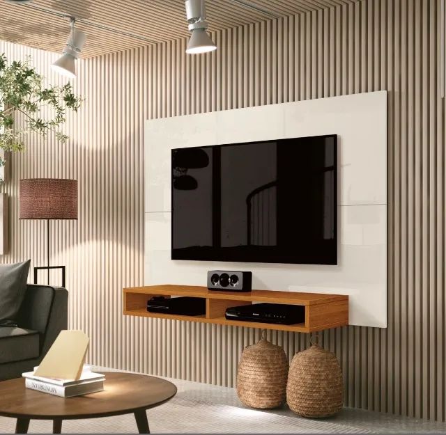 Painel Cedrália 120 cm para TV até 43 polegadas