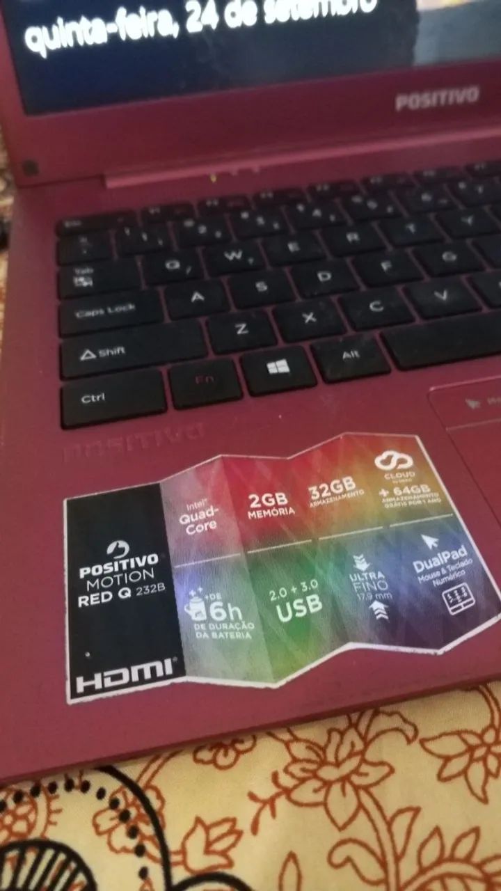 Notebook Positivo Motion Q232B 14 - Funcionando + Carregador - Foto 5