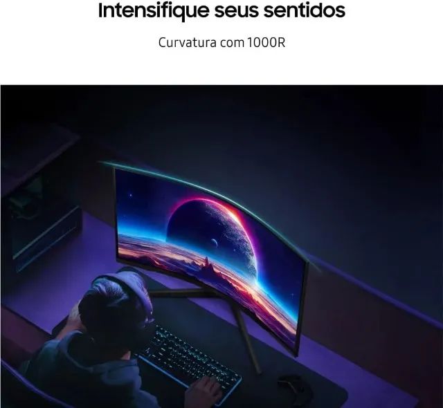 Monitor Curvo Novo/Lacrado 32' Samsung Odyssey R$1.153 - Foto 3