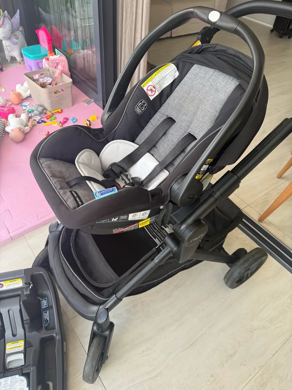 Carrinho de bebê 3 em 1 - Foto 3