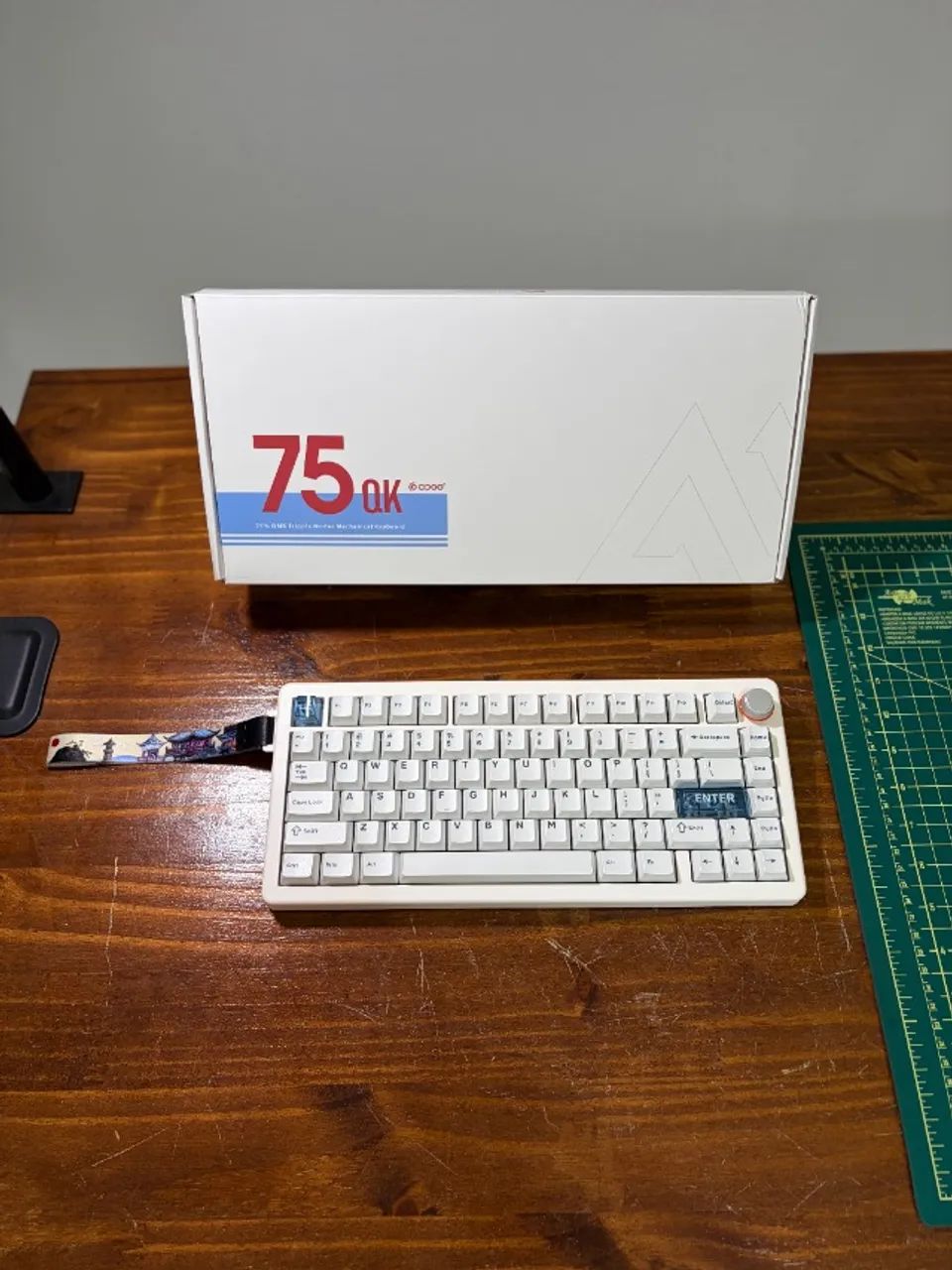 Teclado Mecanico CIDOO QK75 75% White, Pearl White Switch - Foto 3
