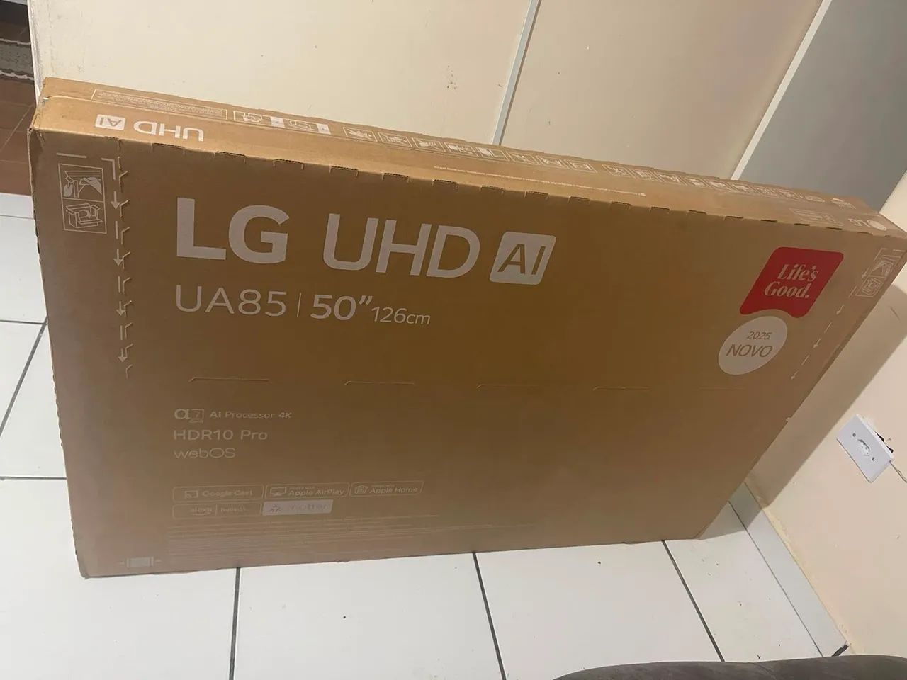 Smart TV LG UHD AI 4K UA85 de 50 polegadas 2025 - Foto 4