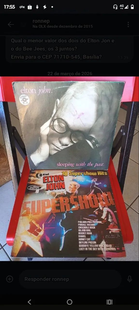 5 Lps Bee Gees E Elton John  - Foto 2