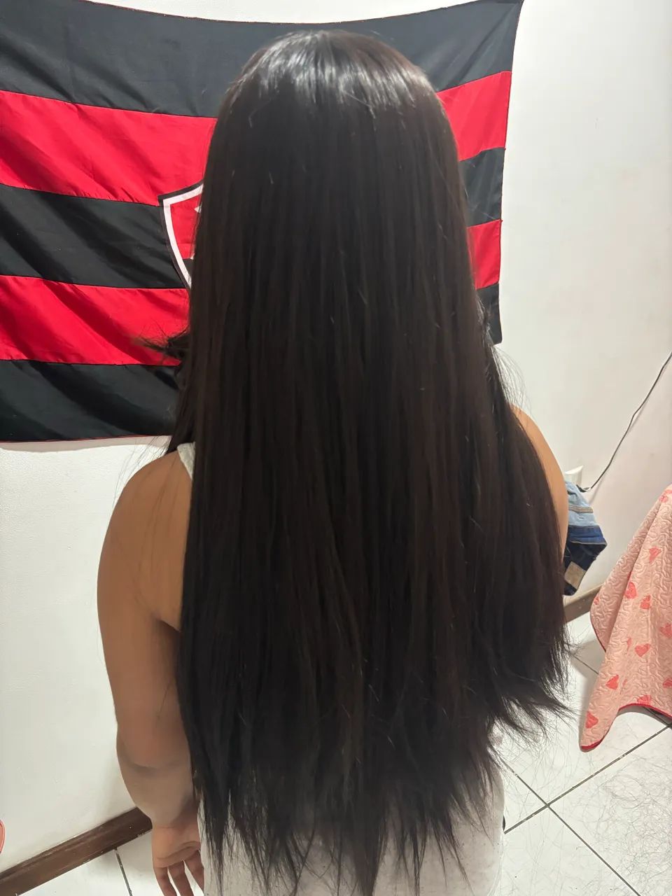 Peruca cacheada e longa lisa  - Foto 4