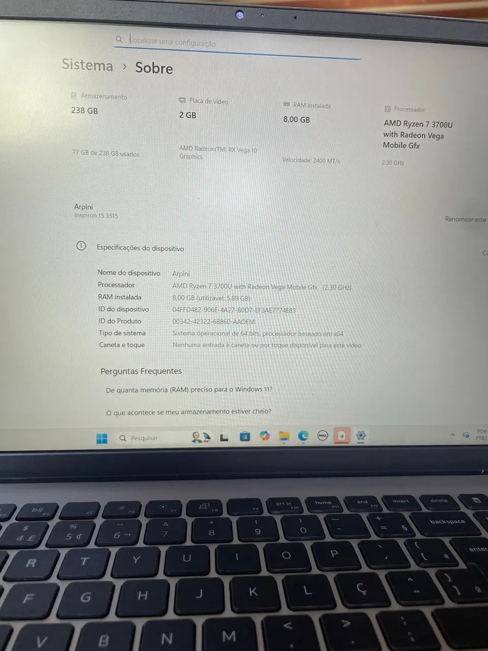 Notebook Dell razyn 7  - Foto 5