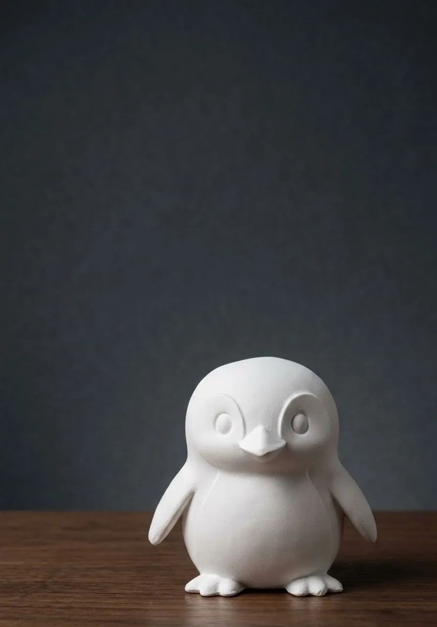 20 mini pinguins gesso cru  - Foto 2