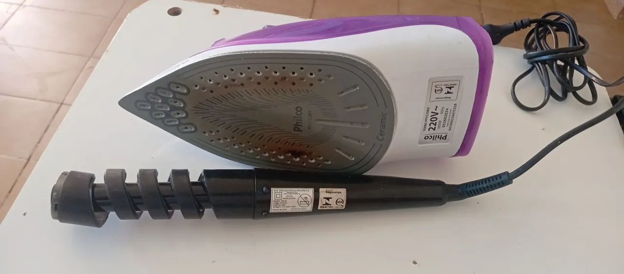 Ferro de passar Philco e uma babyliss - Foto 3
